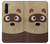 W2825 Cute Cartoon Raccoon Hard Case and Leather Flip Case For OnePlus Nord