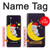 W2849 Cute Sleepy Owl Moon Night Hard Case and Leather Flip Case For OnePlus Nord