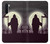 W3262 Grim Reaper Night Moon Cemetery Hard Case and Leather Flip Case For OnePlus Nord