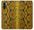 W3365 Yellow Python Skin Graphic Print Hard Case and Leather Flip Case For OnePlus Nord