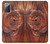 W0603 Wood Graphic Printed Hard Case and Leather Flip Case For Samsung Galaxy Note 20