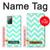 W1723 Mint Chevron Zigzag Hard Case and Leather Flip Case For Samsung Galaxy Note 20