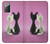 W1832 Love Cat Hard Case and Leather Flip Case For Samsung Galaxy Note 20