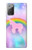 W3070 Rainbow Unicorn Pastel Sky Hard Case and Leather Flip Case For Samsung Galaxy Note 20