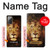 W3182 Lion Hard Case and Leather Flip Case For Samsung Galaxy Note 20