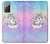 W3256 Cute Unicorn Cartoon Hard Case and Leather Flip Case For Samsung Galaxy Note 20