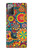 W3272 Colorful Pattern Hard Case and Leather Flip Case For Samsung Galaxy Note 20