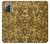 W3388 Gold Glitter Graphic Print Hard Case and Leather Flip Case For Samsung Galaxy Note 20