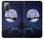 W3508 Xmas Santa Moon Hard Case and Leather Flip Case For Samsung Galaxy Note 20