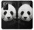 W1072 Panda Bear Hard Case and Leather Flip Case For Samsung Galaxy Note 20 Ultra, Ultra 5G