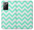 W1723 Mint Chevron Zigzag Hard Case and Leather Flip Case For Samsung Galaxy Note 20 Ultra, Ultra 5G