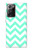 W1723 Mint Chevron Zigzag Hard Case and Leather Flip Case For Samsung Galaxy Note 20 Ultra, Ultra 5G