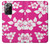 W2246 Hawaiian Hibiscus Pink Pattern Hard Case and Leather Flip Case For Samsung Galaxy Note 20 Ultra, Ultra 5G