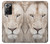 W2399 White Lion Face Hard Case and Leather Flip Case For Samsung Galaxy Note 20 Ultra, Ultra 5G