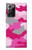 W2525 Pink Camo Camouflage Hard Case and Leather Flip Case For Samsung Galaxy Note 20 Ultra, Ultra 5G