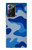 W2958 Army Blue Camo Camouflage Hard Case and Leather Flip Case For Samsung Galaxy Note 20 Ultra, Ultra 5G