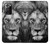 W3372 Lion Face Hard Case and Leather Flip Case For Samsung Galaxy Note 20 Ultra, Ultra 5G