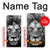 W3372 Lion Face Hard Case and Leather Flip Case For Samsung Galaxy Note 20 Ultra, Ultra 5G