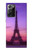 W3447 Eiffel Paris Sunset Hard Case and Leather Flip Case For Samsung Galaxy Note 20 Ultra, Ultra 5G