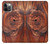 W0603 Wood Graphic Printed Hard Case and Leather Flip Case For iPhone 12, iPhone 12 Pro