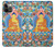 W1256 Buddha Paint Hard Case and Leather Flip Case For iPhone 12, iPhone 12 Pro