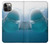 W1801 Beluga Whale Smile Whale Hard Case and Leather Flip Case For iPhone 12, iPhone 12 Pro