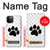 W2355 Paw Foot Print Hard Case and Leather Flip Case For iPhone 12, iPhone 12 Pro