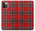 W2374 Tartan Red Pattern Hard Case and Leather Flip Case For iPhone 12, iPhone 12 Pro