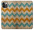 W3033 Vintage Wood Chevron Graphic Printed Hard Case and Leather Flip Case For iPhone 12, iPhone 12 Pro