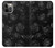 W3153 Black Roses Hard Case and Leather Flip Case For iPhone 12, iPhone 12 Pro