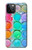 W3235 Watercolor Mixing Hard Case and Leather Flip Case For iPhone 12, iPhone 12 Pro