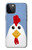 W3254 Chicken Cartoon Hard Case and Leather Flip Case For iPhone 12, iPhone 12 Pro