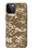 W3294 Army Desert Tan Coyote Camo Camouflage Hard Case and Leather Flip Case For iPhone 12, iPhone 12 Pro