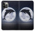 W3510 Dolphin Moon Night Hard Case and Leather Flip Case For iPhone 12, iPhone 12 Pro