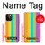 W3678 Colorful Rainbow Vertical Hard Case and Leather Flip Case For iPhone 12, iPhone 12 Pro