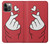 W3701 Mini Heart Love Sign Hard Case and Leather Flip Case For iPhone 12, iPhone 12 Pro