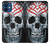 W0223 Vampire Skull Tattoo Hard Case and Leather Flip Case For iPhone 12 mini