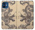 W0318 Antique Dragon Hard Case and Leather Flip Case For iPhone 12 mini