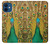 W0513 Peacock Hard Case and Leather Flip Case For iPhone 12 mini