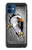 W0855 Eagle Metal Hard Case and Leather Flip Case For iPhone 12 mini