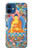 W1256 Buddha Paint Hard Case and Leather Flip Case For iPhone 12 mini