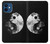 W1372 Moon Yin-Yang Hard Case and Leather Flip Case For iPhone 12 mini