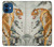 W1934 Chinese Tiger Painting Hard Case and Leather Flip Case For iPhone 12 mini