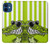 W2323 Funny Green Alligator Crocodile Hard Case and Leather Flip Case For iPhone 12 mini