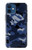 W2959 Navy Blue Camo Camouflage Hard Case and Leather Flip Case For iPhone 12 mini