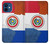 W3017 Paraguay Flag Hard Case and Leather Flip Case For iPhone 12 mini