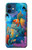 W3227 Underwater World Cartoon Hard Case and Leather Flip Case For iPhone 12 mini