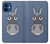 W3271 Donkey Cartoon Hard Case and Leather Flip Case For iPhone 12 mini