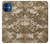 W3294 Army Desert Tan Coyote Camo Camouflage Hard Case and Leather Flip Case For iPhone 12 mini