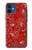 W3354 Red Classic Bandana Hard Case and Leather Flip Case For iPhone 12 mini